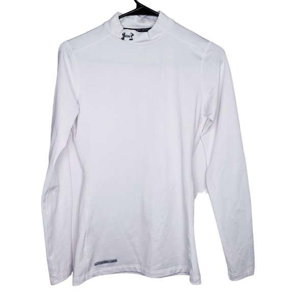 Under Armour Coldgear Long Sleeve Mock Shirt Medium - Picture 7 of 7